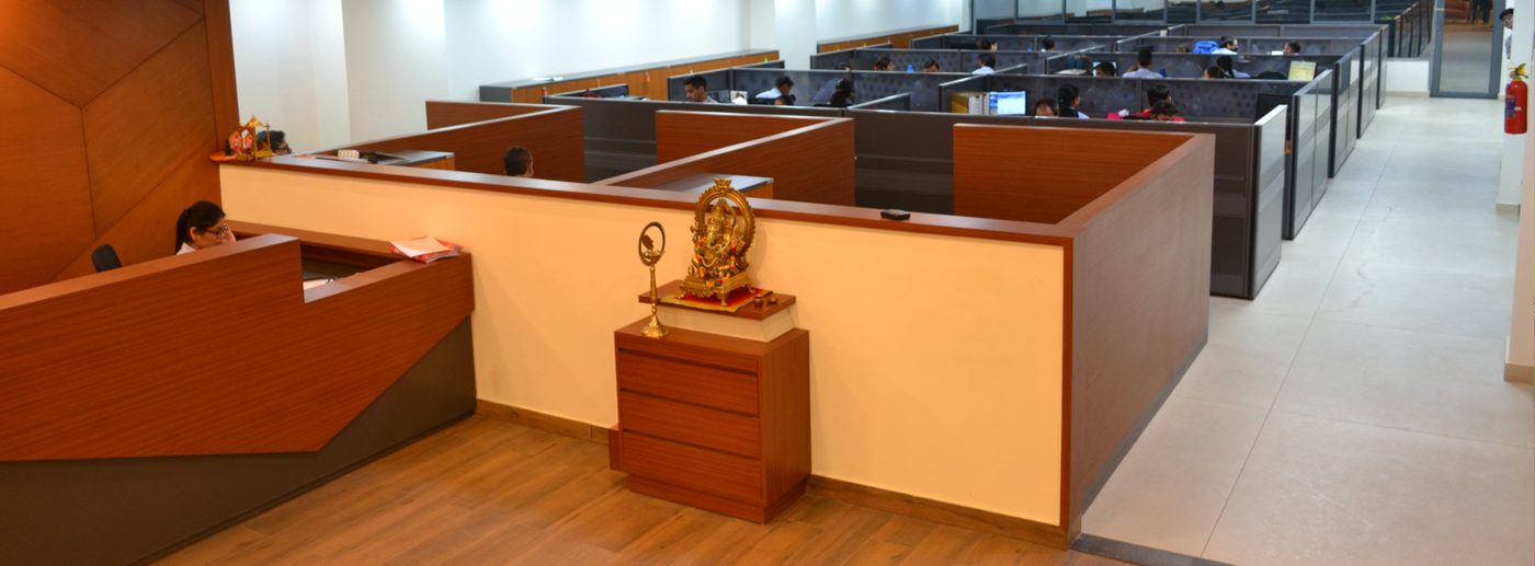The distribution office floor