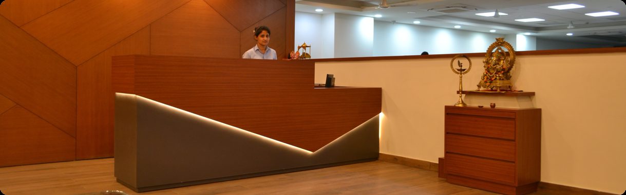Reception at the corporate office